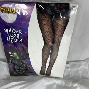 New ~ Spirit Halloween ~ Spider Web‎ Tights ~ M/L